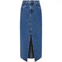 Pepe Jeans para mujer. PL901168CT9 Falda Maxi Hw azul (M), Casual, Algodón, Denim, Sostenible, outlet 2026.