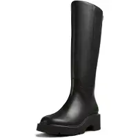 Camper para mujer. K400659-001 Botas de piel Milah negro (36), 5 a 8cm, Ninguno, Clásico, outlet 2026.