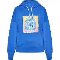 IZIA Sudadera azul cobalto / amarillo / lila / blanco