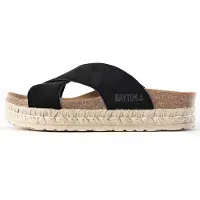 Bayton Zapatos abiertos 'Penelope' beige / negro