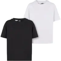 Urban Classics Camiseta negro / blanco