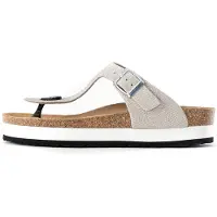 Bayton Zapatos abiertos 'Asturias' beige claro / plata