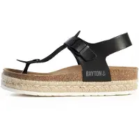 Bayton Sandalias de dedo 'Celiane' crema / marrón / negro / blanco