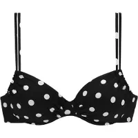 LASCANA Top de bikini negro / blanco