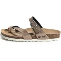 Bayton Zapatos abiertos 'Triade' bronce / negro / plata