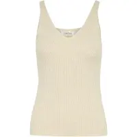 Cream Top de punto 'Dela' beige moteado