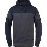 !Solid Sudadera 'Bekir' navy / gris moteado