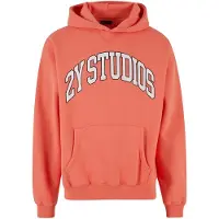 2Y Studios Sudadera 'Globus' salmón / negro / blanco
