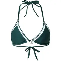 Banana Moon Top de bikini verde oscuro / blanco