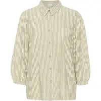 Kaffe Blusa 'KAmilia' beige / blanco