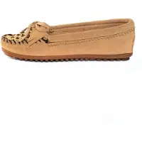 Minnetonka Mocasines 'Kilty Plus' cognac / marrón claro / negro