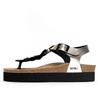 Bayton Sandalias de dedo 'Badajoz' marrón / oro / negro
