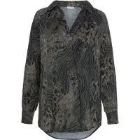 LASCANA Blusa beige / gris / negro