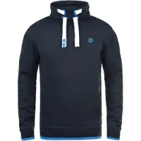 !Solid Sudadera 'BENJAMIN ' azul oscuro / blanco