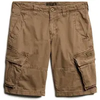 Superdry para hombre. M7110433A Pantalón corto tipo cargo Core marrón (32), Casual, Algodón, outlet 2026.