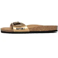Bayton Zapatos abiertos 'Zephyr' beige / oro / negro
