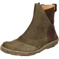 El naturalista para mujer. 2545011DB005_5DB Botines de piel N5450 verde (40), Plano, Cremallera, Casual, outlet 2026.