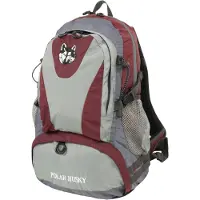 Polar Husky Mochila deportiva 'Raymond' gris / rojo oscuro
