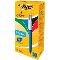 BIC Caja 12 Bolígrafo 4 Colores Clásicos