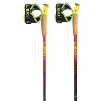 LEKI - Vertical K - Bastones de trail running size 115 cm, naturalcarbon /amarillo