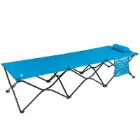 Aktive Cama plegable para camping, marca , modelo 63042, dimensiones 178x38x62 cm, color azul. Talla única