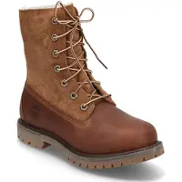 Timberland para mujer. TB18328R2421 Botines de Piel con parte superior enrollable y forro cálido marrón (41 W), Plano, Cordones, Casual, Tim
