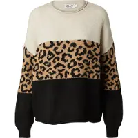ONLY Jersey 'ONLJade' camelo / ecru / negro