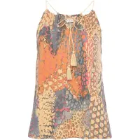 Buffalo Blusa amarillo pastel / gris / naranja