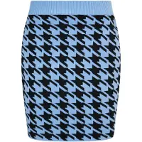 ROCKEASY Falda azul claro / negro