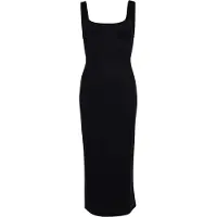 Superdry Vestido Midi Sin Mangas Square Neck Jersey