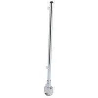 Talamex , mástil para bandera con soporte para barandilla, color plateado, 50 cm