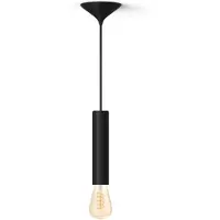 Philips Hue Pack: Cable Negro Para Bombilla De Filamento (l) + Bombilla De Filamento St72, Color Blanco Cálido A Frío