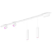 Philips Hue Perifo Kit Base De Techo Recto (2 Focos, 2 Suspendidas)