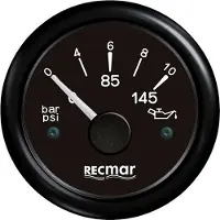Recmar 10-184ºc 0/indicador De Presión De Aceite 10 Bar
