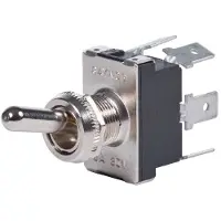 Blue Sea Systems Interruptor giratorio WeatherDeck, doble polo doble lanzamiento – 4155-BSS