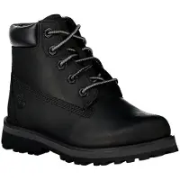 Timberland unisex para niños. TB0A28UD0011 Botas de piel con cordones Courma Kid negro (21), Plano, Casual, Sostenible, moda infantil, Timbe