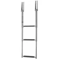 VETUS Escalera de acero inoxidable de 3 peldaños, altura de 375-895 mm | SLT3AW