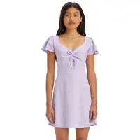 Levi's Skylar Flutter Slv Dress Jane Floral Pur Talla: XS | Mini Vestidos Outlet | Mujer