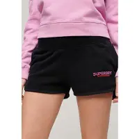 Superdry para mujer. W7110416A Pantalón corto Sportswear Racer negro (XL), Casual, Algodón, outlet 2026.