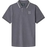 Hackett para hombre. HM563381 Polo Heritage H gris (XXL), Casual, Algodón, Manga corta, outlet 2026.