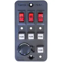 Oem Marine Panel Eléctrico Con 3 Interruptores Abs