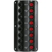 Talamex Panel De Interruptores Wave Design De 8 Interruptores 12v