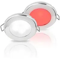 Hella Marine Luz Led Euroled 75 Roja/blanca Acero Inoxidable 120 Mm 3w