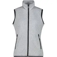 CMP - Women's Vest Jacquard Knitted - Chaleco de forro polar size 34, gris