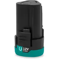 Vonroc Batería 12V – 2.0Ah – Plataforma 12V - Incl. cable USB-C