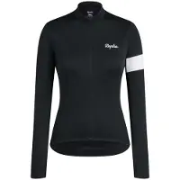Rapha - Women's Core Thermal Long Sleeve Jersey - Maillot de ciclismo size XXS, negro