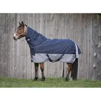 Equithème Tyrex 600D 450g - azul marino/gris, talla 155