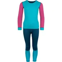 TROLLKIDS - Kid's Merino Baselayer Set II - Ropa interior merino size 140, turquesa