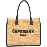Superdry para mujer. W9110402A Bolso tote de piel Luxe Beach beige (OSFA), Casual, Rafia, outlet 2026.