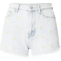 Trendyol Vaquero beige moteado / azul claro / blanco